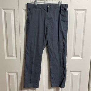 Blue Harbour Mens Gray Chino Pants Flat Front Straight Leg Size 38x31‎